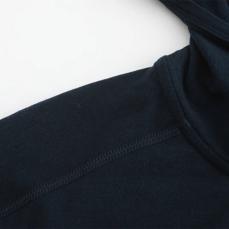Merino Zip - Kapuzenpullover mit Kängurutasche - Viamilo