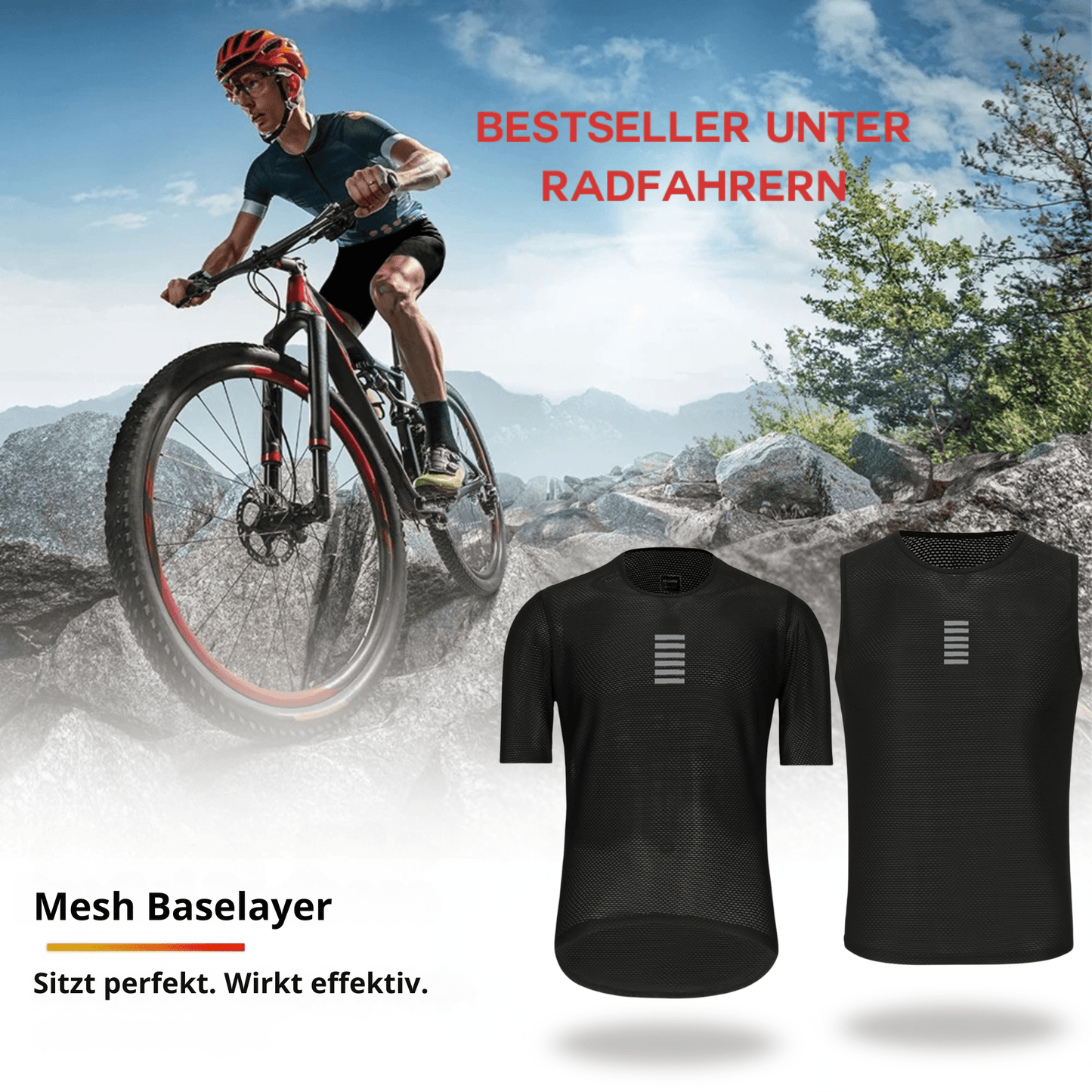 Mesh Baselayer – Atmungsaktives Funktionsshirt - Viamilo