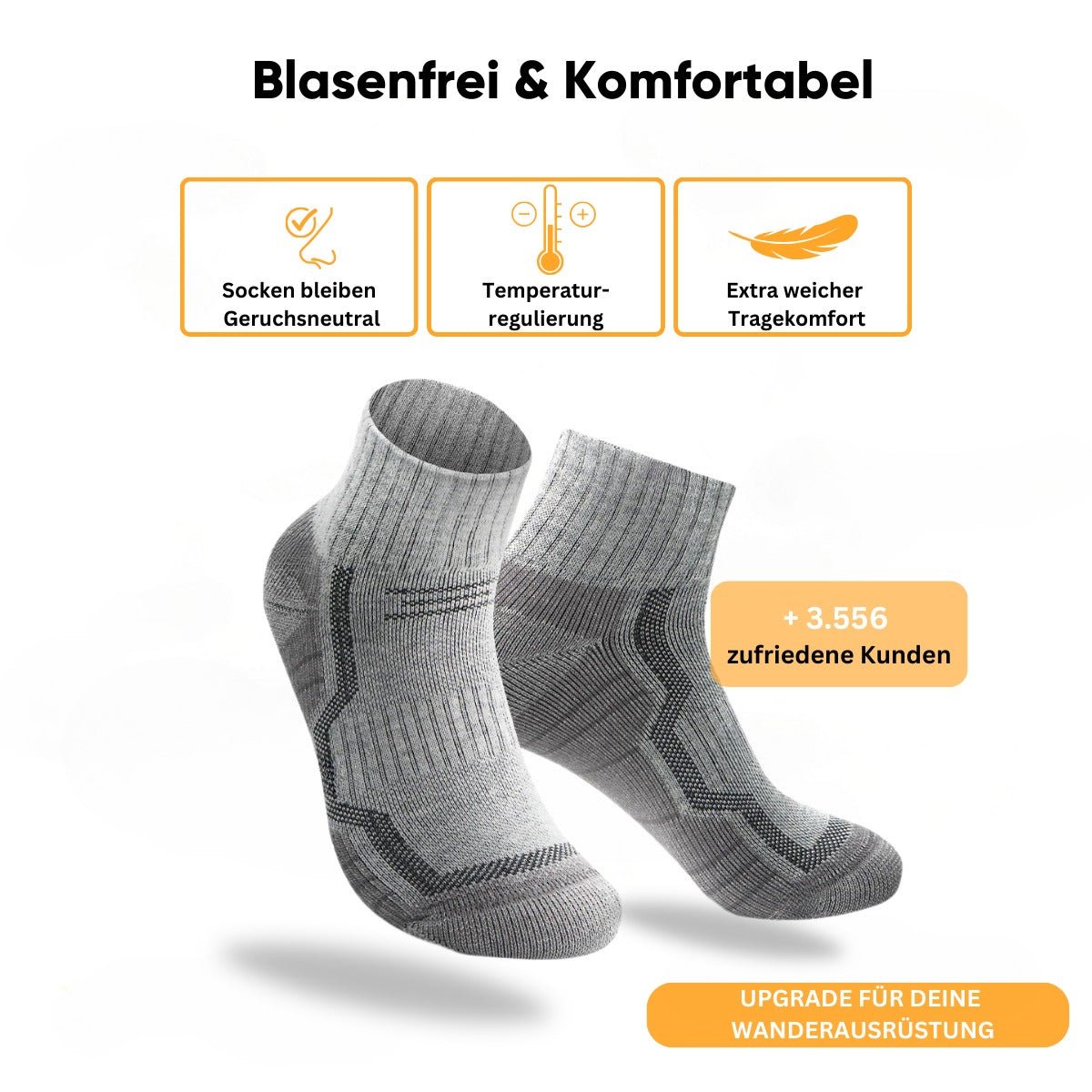 Premium Merino Wandersocken - Viamilo