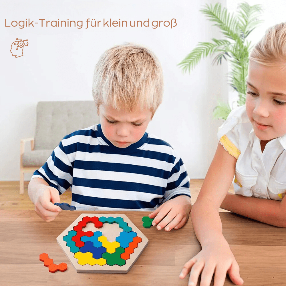 IQ - Puzzle aus Holz - Viamilo