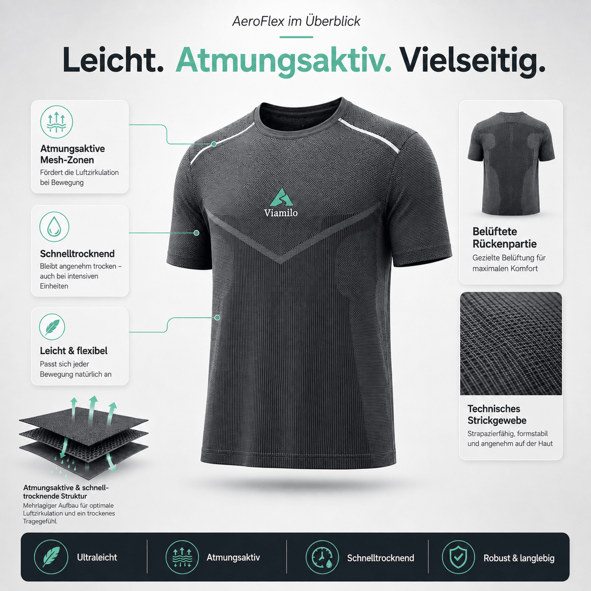AeroFlex Funktionsshirt - Viamilo