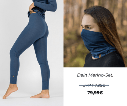 Damen Baselayer Hose – 100 % Merino, 160 g/m² - Viamilo