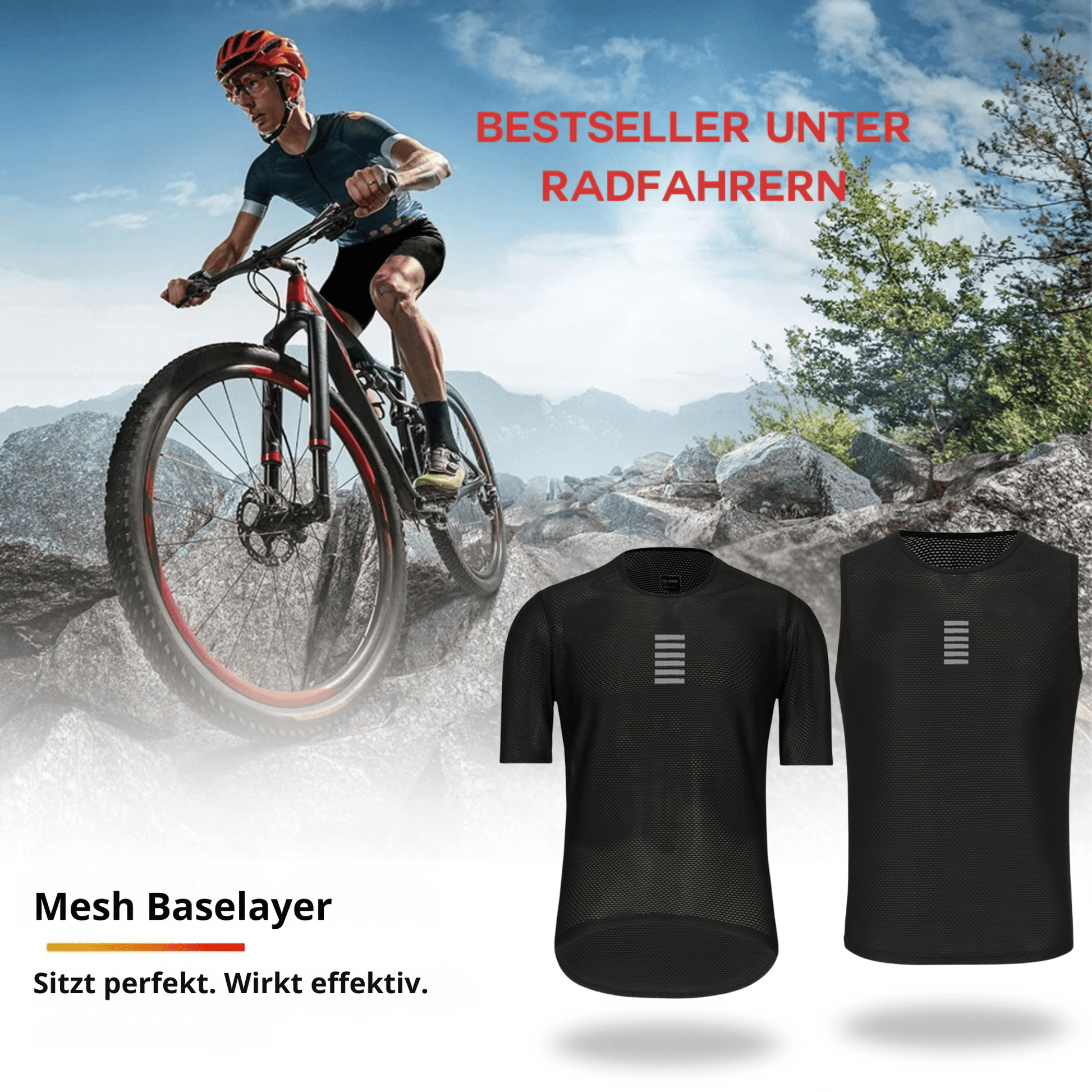 Mesh Baselayer – Atmungsaktives Funktionsshirt - Viamilo
